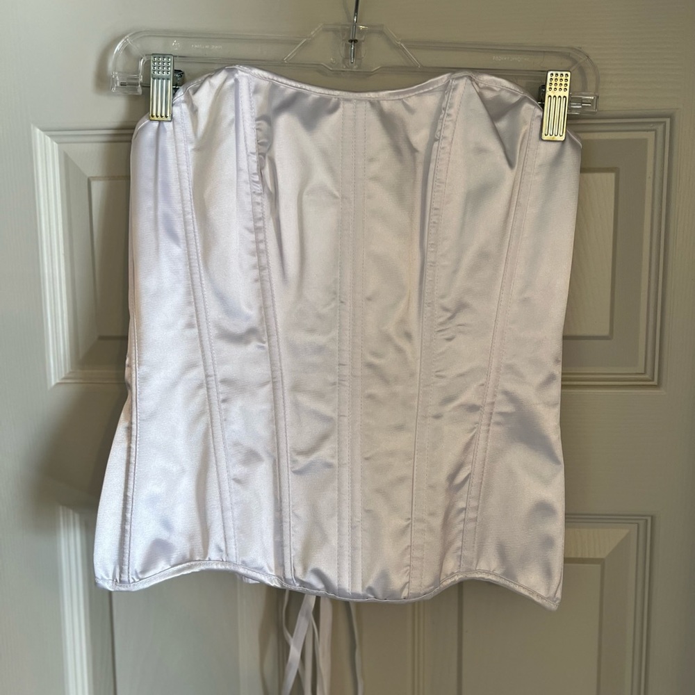 White corset with tags